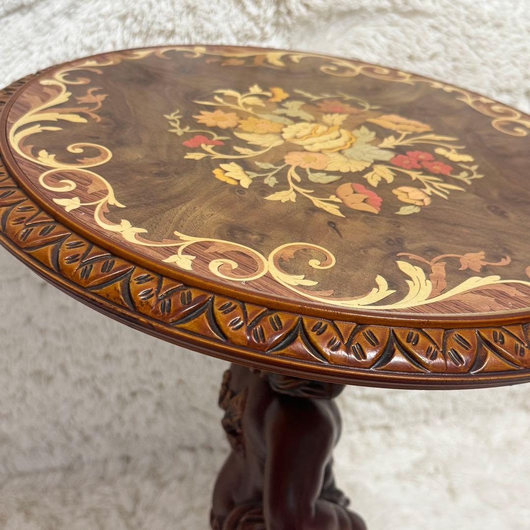 天使のテーブル ロココ調 アンティークテーブル サイドテーブル ①