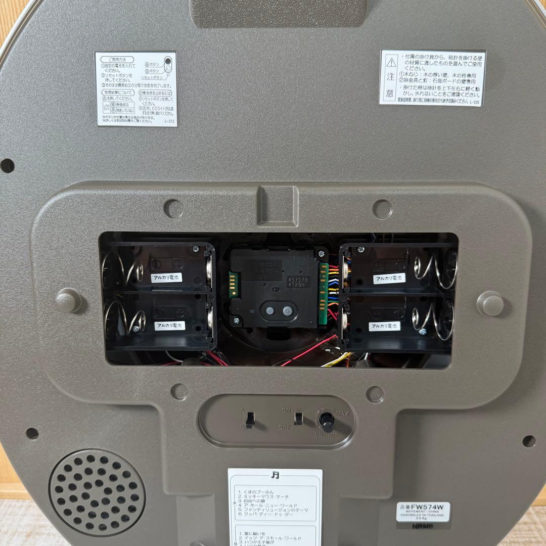 未使用品　SEIKO セイコー ディズニータイム からくり時計 FW574W