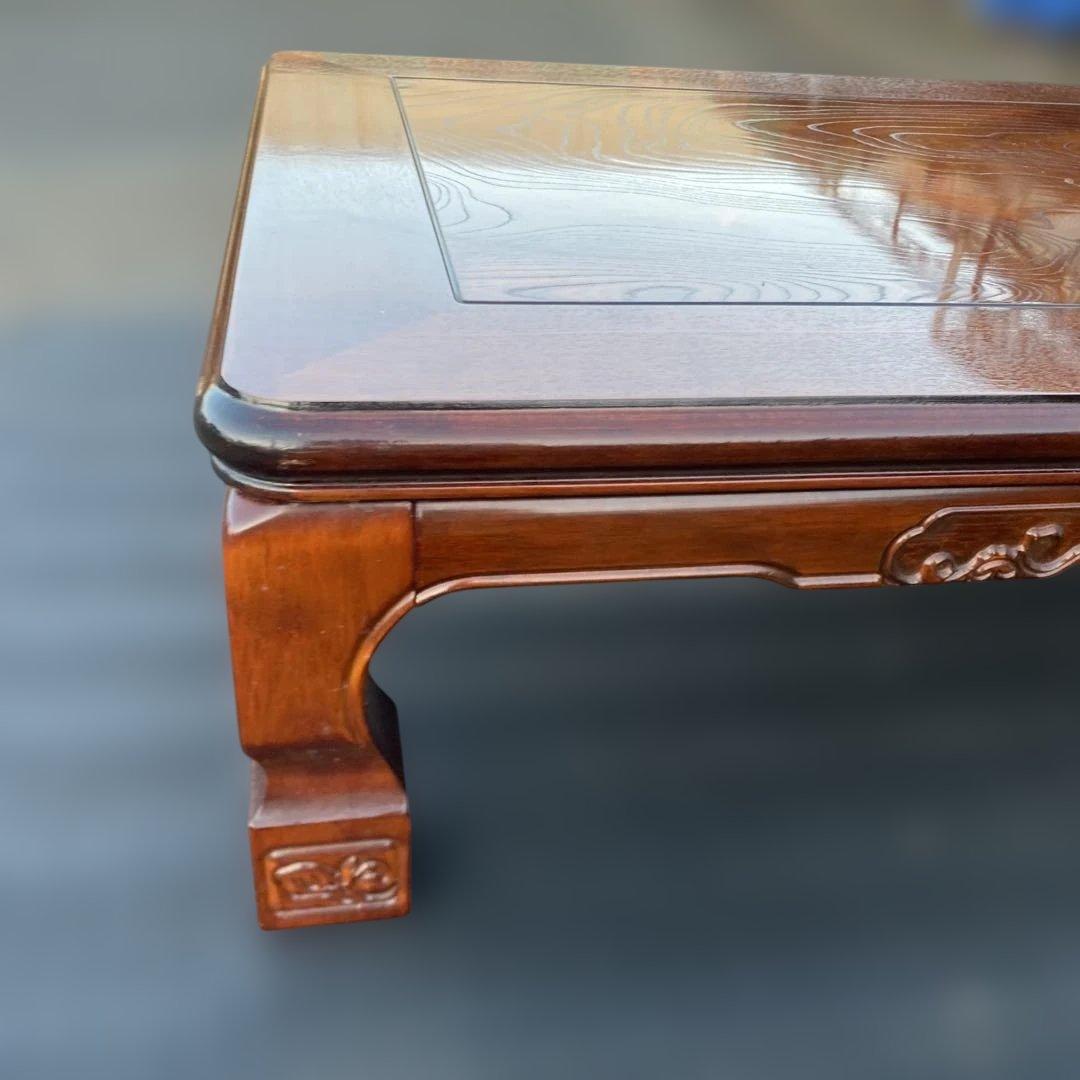 引き取りも歓迎家具調こたつ　長方形　木製こたつテーブル ダークブラウン座卓家具調