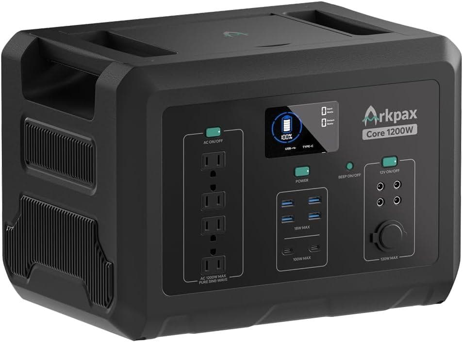 Arkpax ポータブル電源 1024Wh 定格1200W AC100V UPS