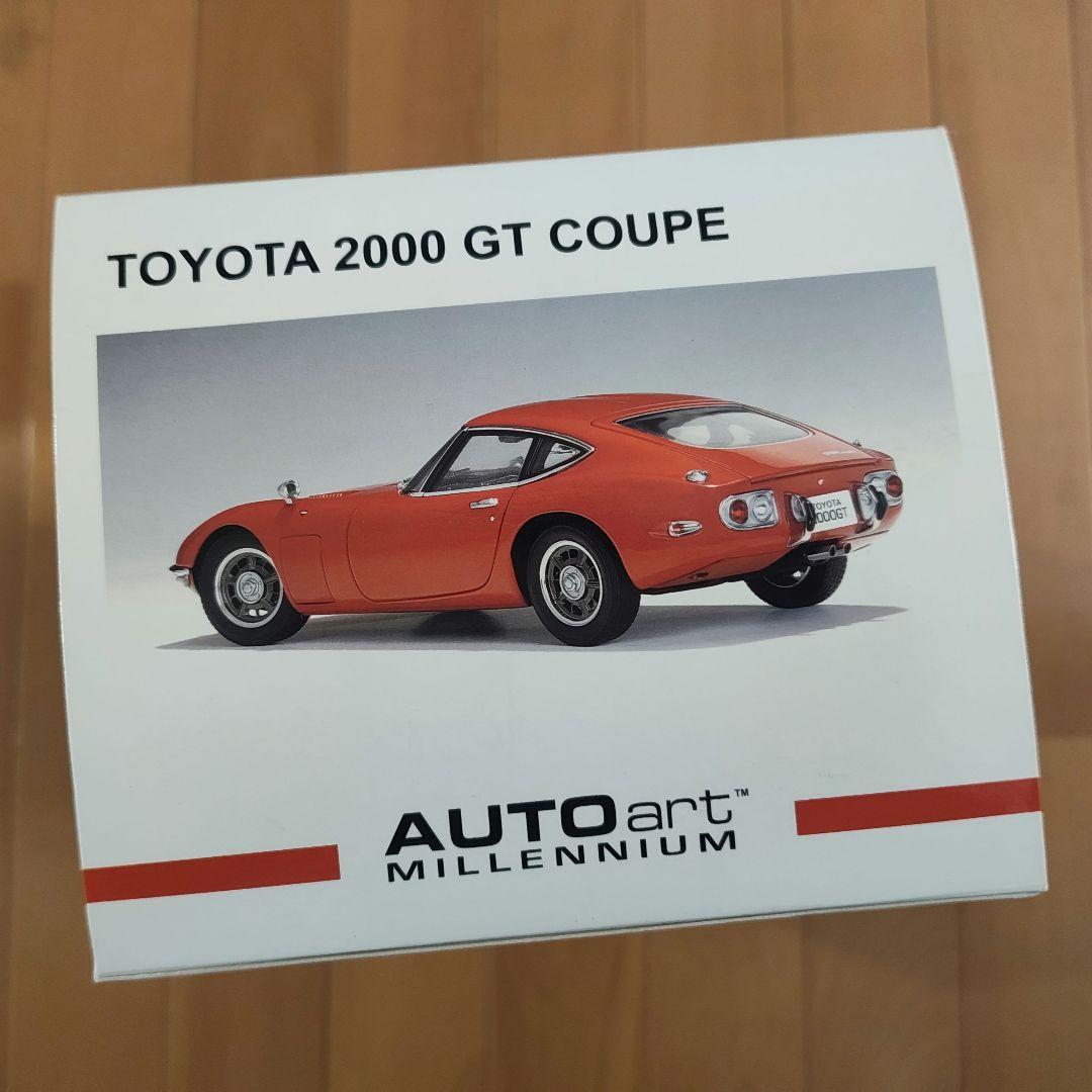 未開封　オートアート　トヨタ2000GT　赤色　1/18スケール