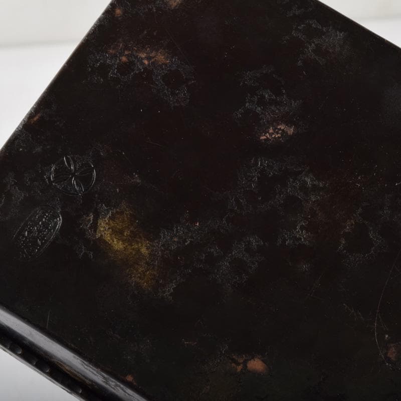 七宝焼　安藤七宝店　富士図　煙草入　煙草盆　共箱　V　7977