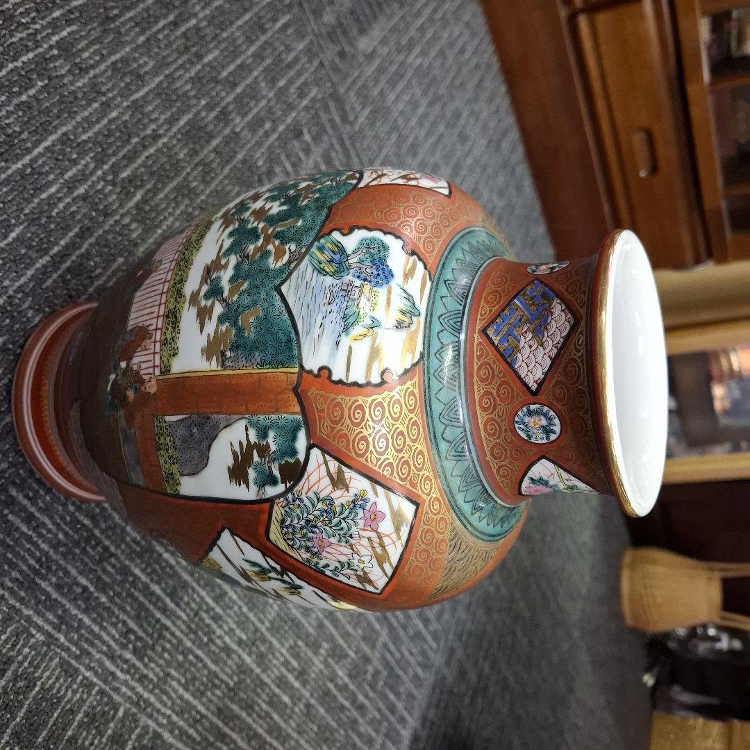 九谷焼金襴手大花瓶