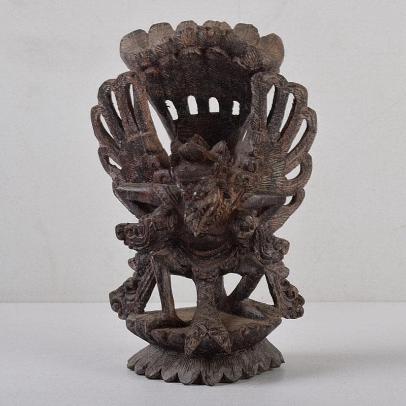 バリ島　インドネシア　木彫　ガルーダ像　置物　N　8580