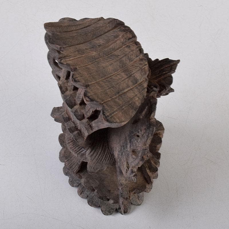 バリ島　インドネシア　木彫　ガルーダ像　置物　N　8580