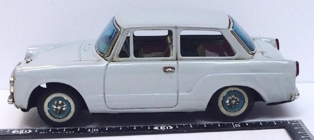 萬代屋【トヨタ パブリカ水色】ブリキ ミニチュア自動車tin toy car箱無