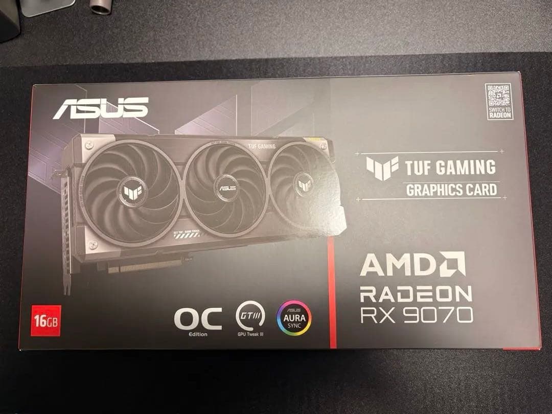 グラフィックボード・グラボ・ビデオカード ASUS TUF Gaming Radeon RX 9070 16GB