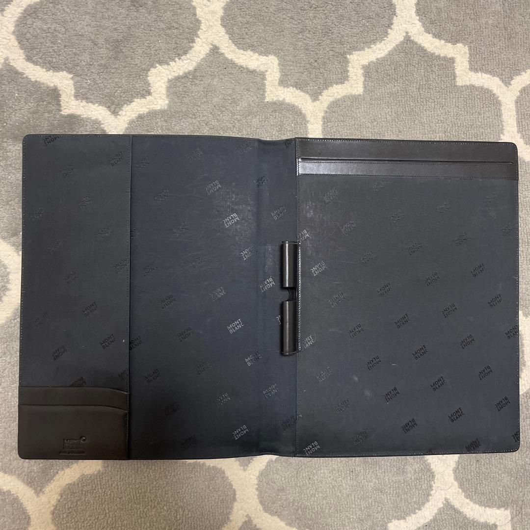 モンブラン黒 スプリングファイル 内ポケット付き