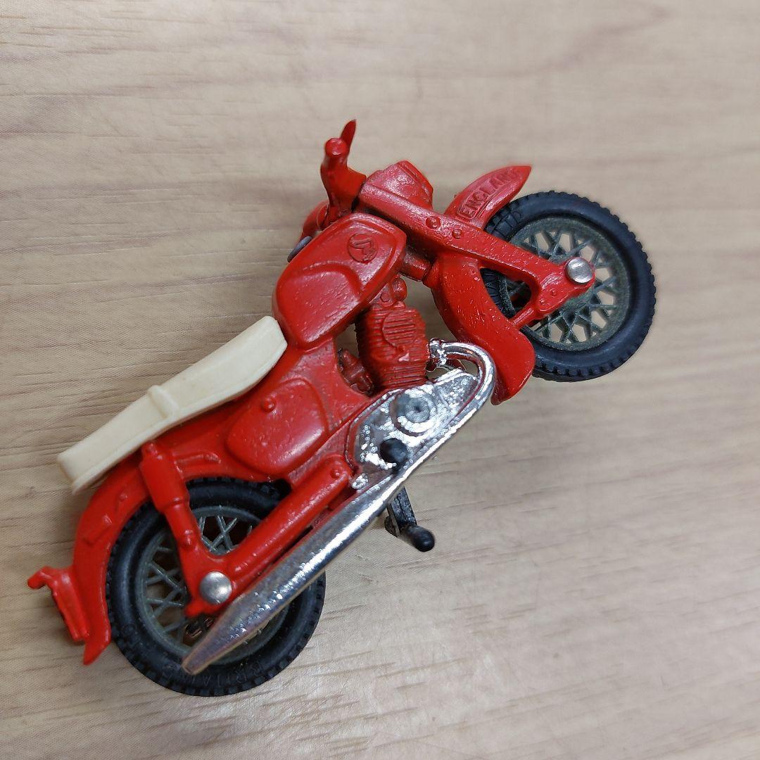 ホンダベンリー 赤いミニバイクとSHELLガソリンスタンドセット 傷 汚れあり