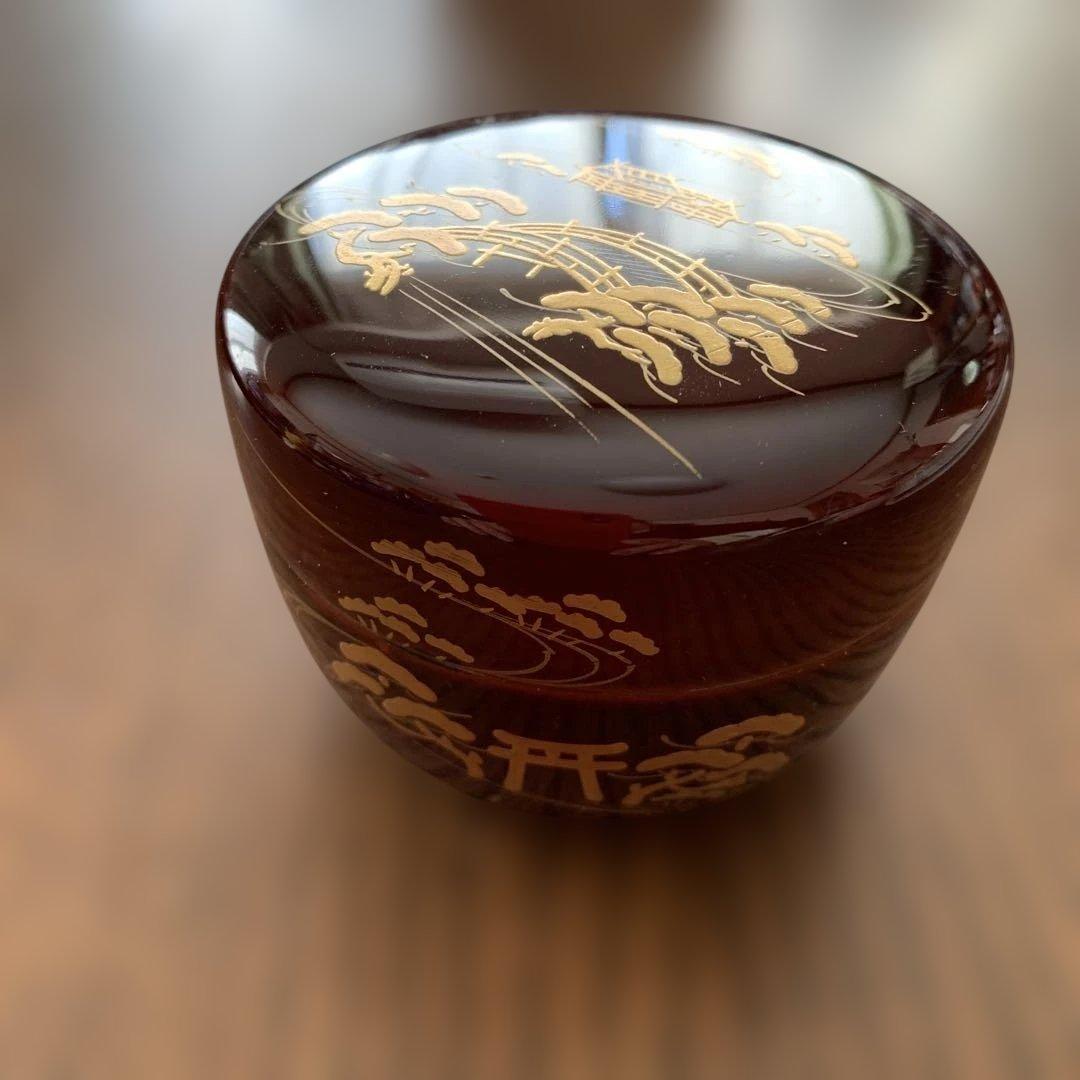 木製漆塗⭐️金蒔絵⭐️棗⭐️新品未使用