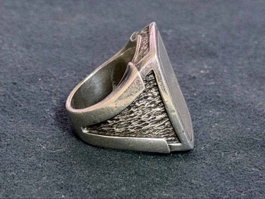 ボッテガ シルバー 925 アンティーク リング シグネット 印台 古着