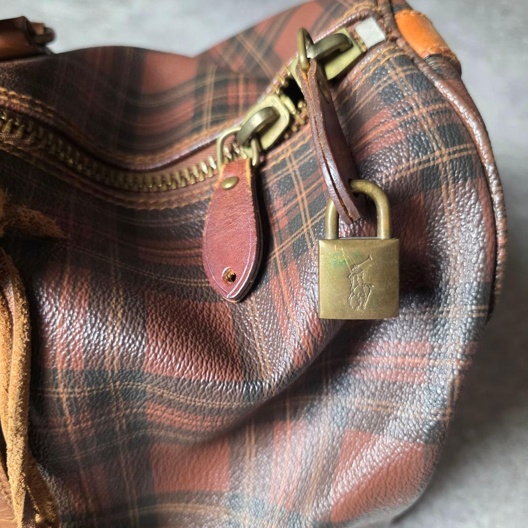 POLORALPHLAURENラルフローレン2wayボストンバッググレンチェック