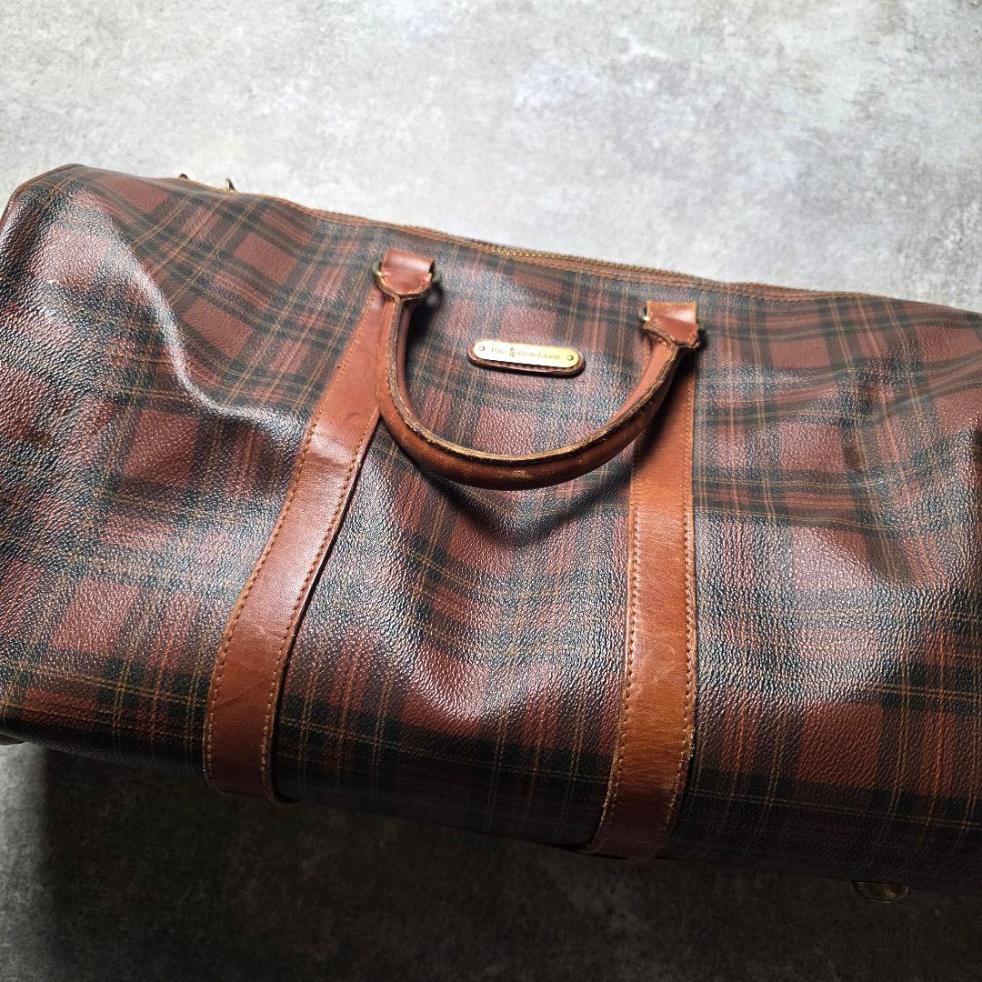 POLORALPHLAURENラルフローレン2wayボストンバッググレンチェック