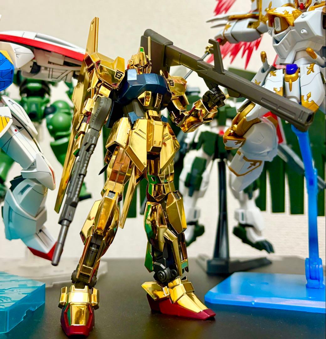ガンダムベース限定HG百式ゴールドコーティング&HGUCメガバズーカランチャー