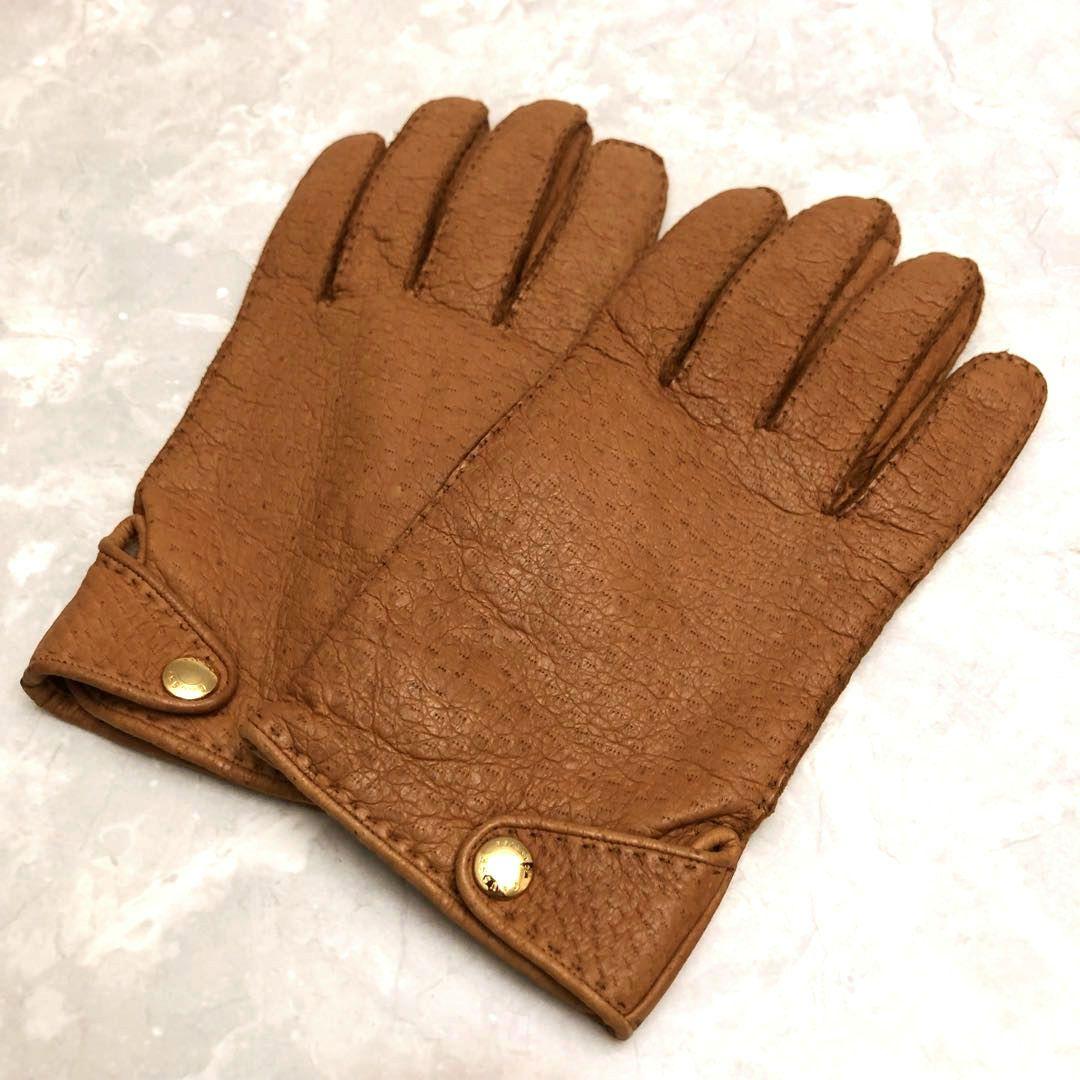 ★美品★GANTIER CAUSSE ガンコス/コース ペッカリーレザーグローブ