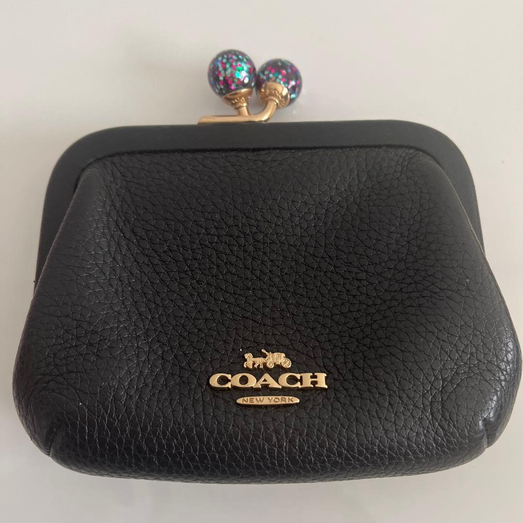 COACH ブラックレザー ケース