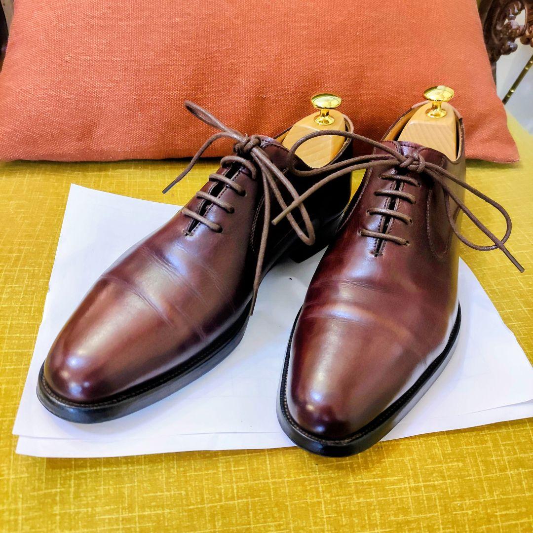 OTSUKA M-5 216 最上級ライン バーガンディ25.0cm革靴 日本製