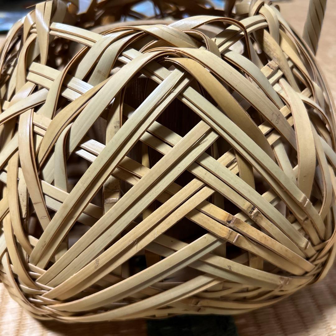 竹細工　竹籠　花器　大分　未使用