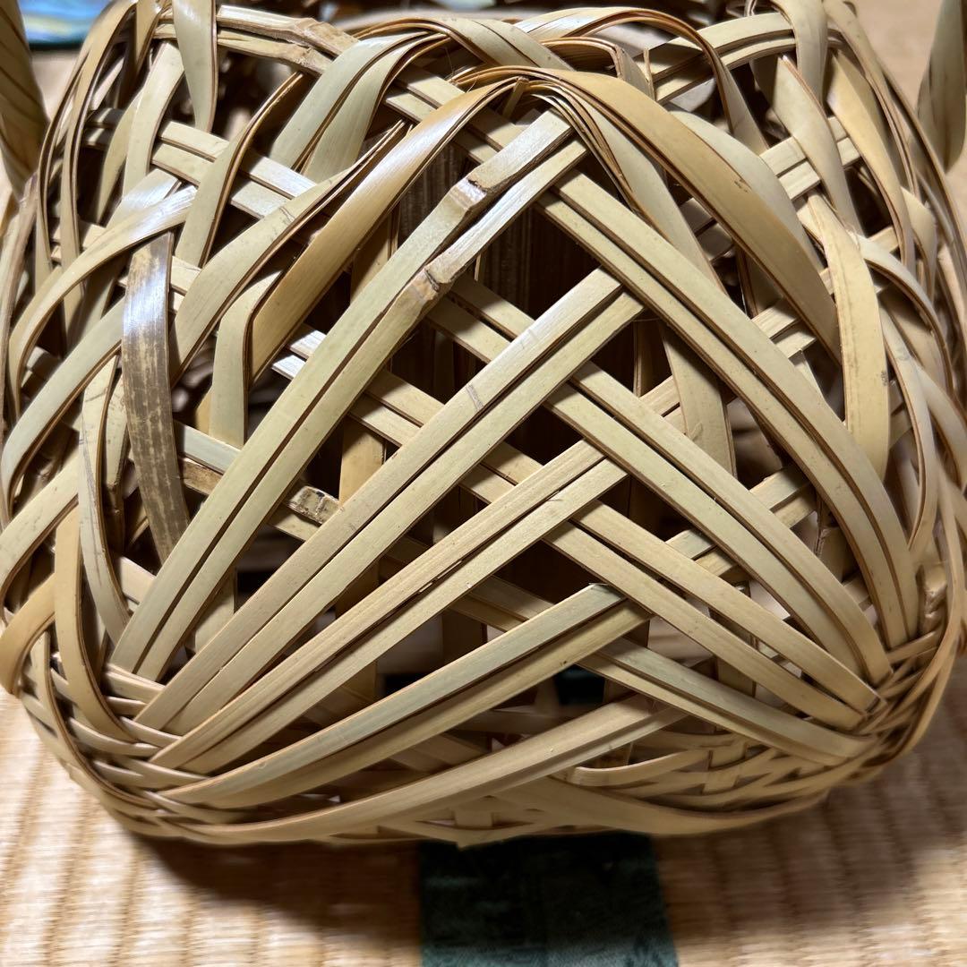 竹細工　竹籠　花器　大分　未使用