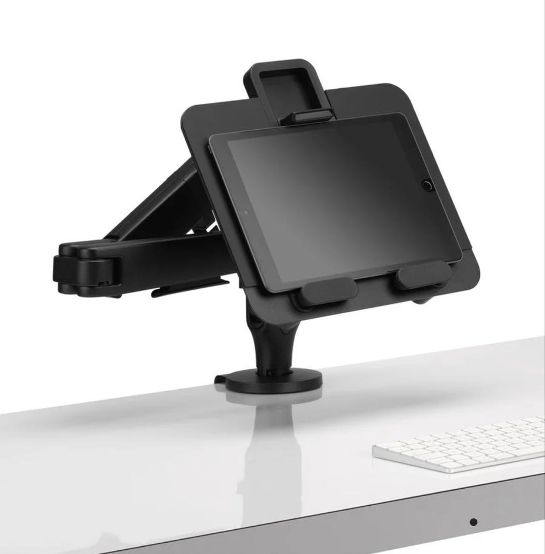 ハーマンミラー ノートPCトレイ モニターアーム用マウント VESA対応白グレー