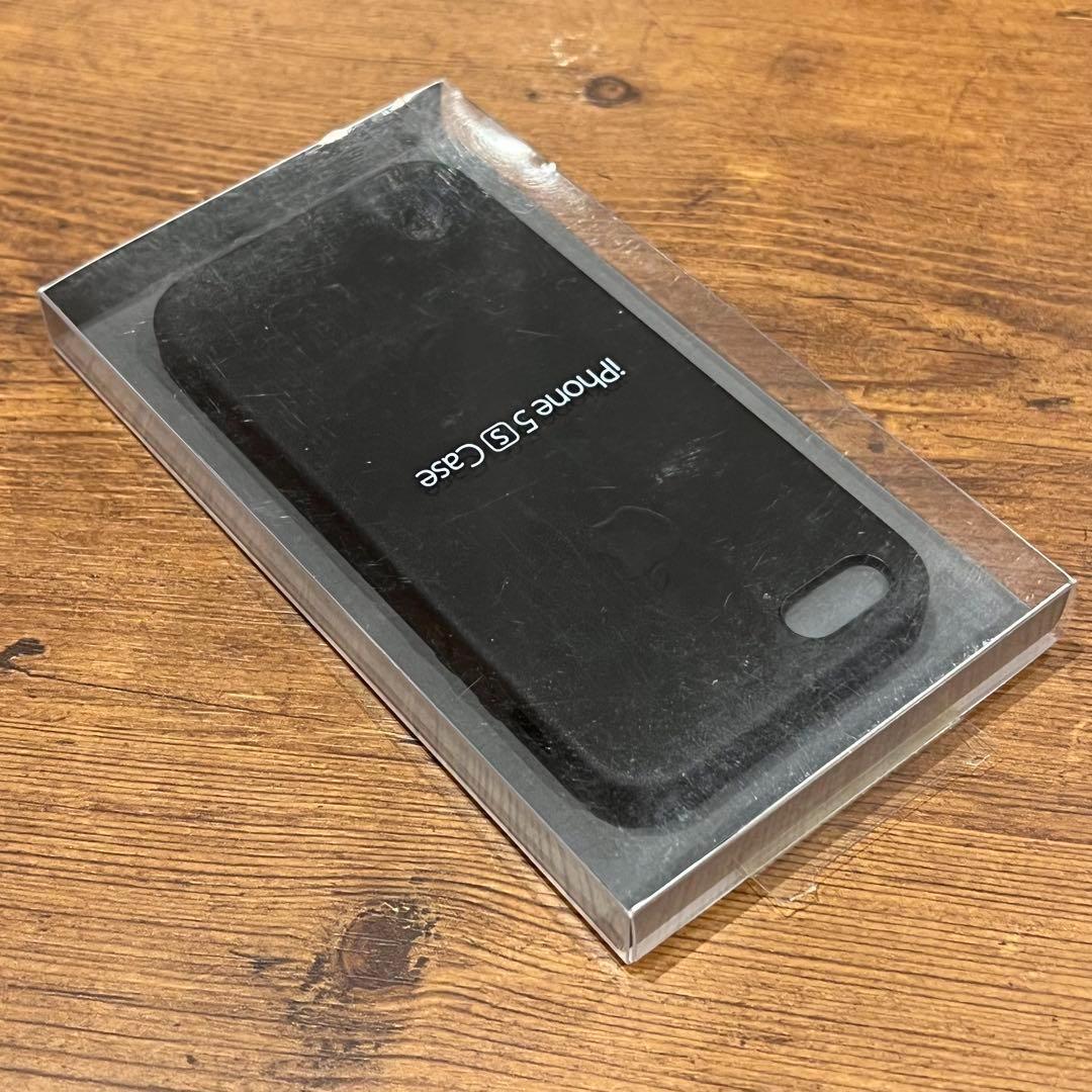 新品Apple純正品iPhoneSE純正ケース 黒 レザーケース 純正カバー