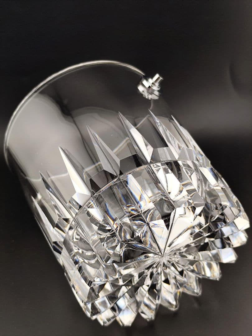 【超希少】佐々文夫 HOYA 最高級クリスタル アイスペール 共箱付 切子