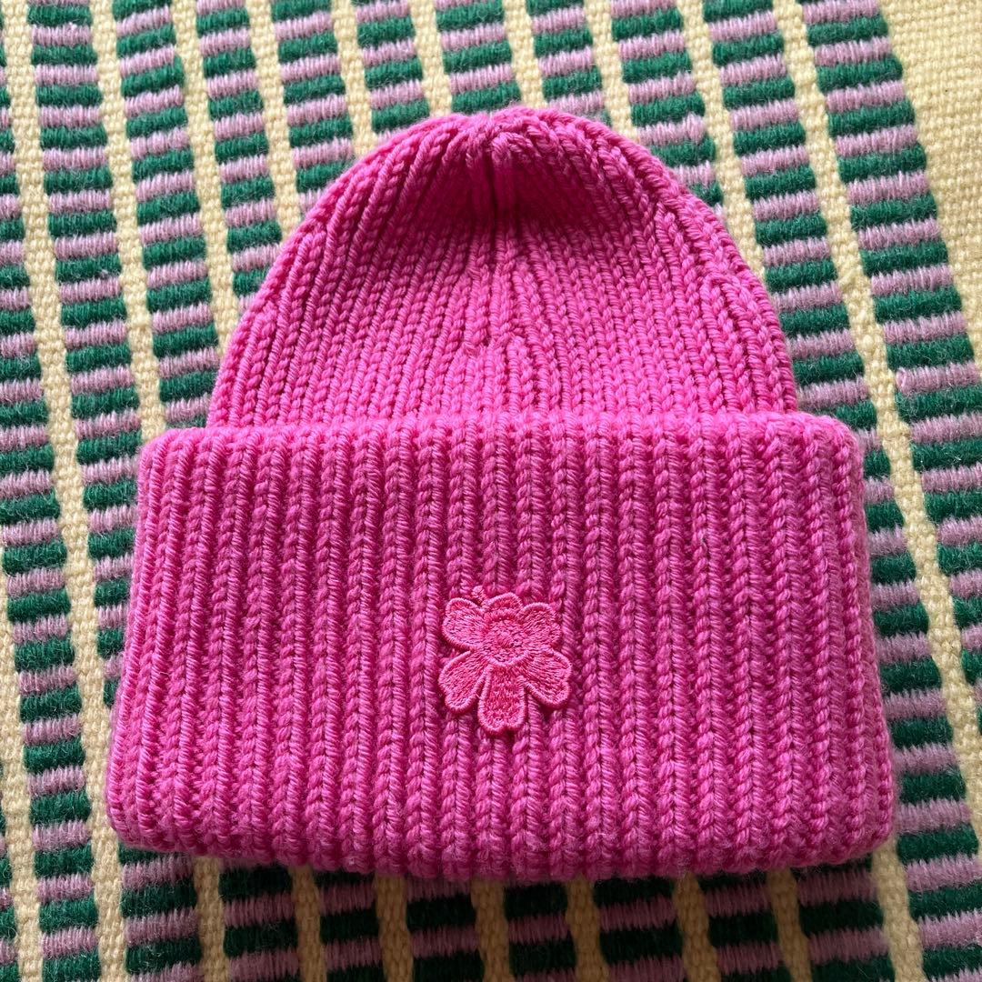 マリメッコニット帽ピンクmarimekko