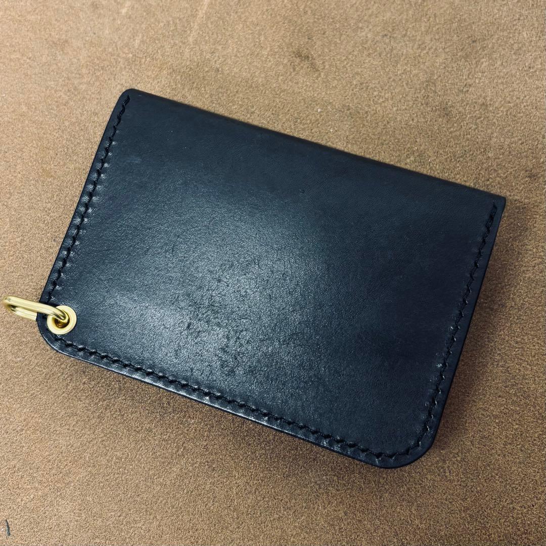 トラッカーウォレット　ミニ　黒　3層　IIPONTE