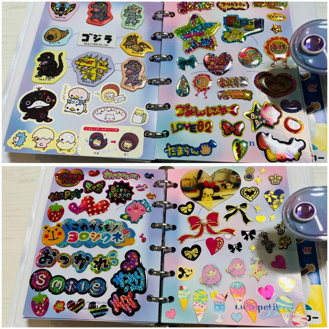 平成レトロ　シール帳完成品　ボンボンドロップシール　フレークシール　まとめ売り