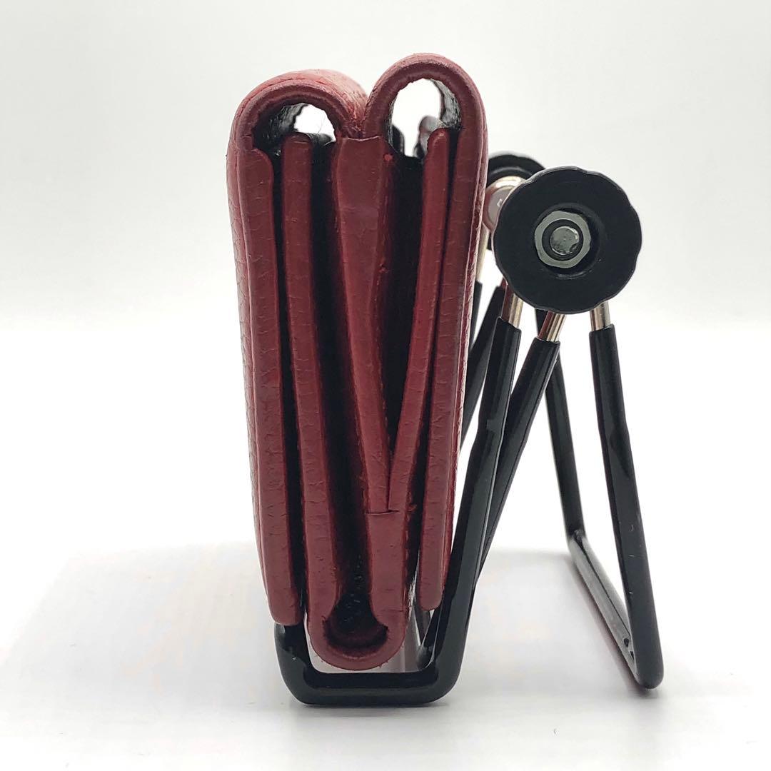 グッチ マーモント 三つ折り財布 レッド レザー