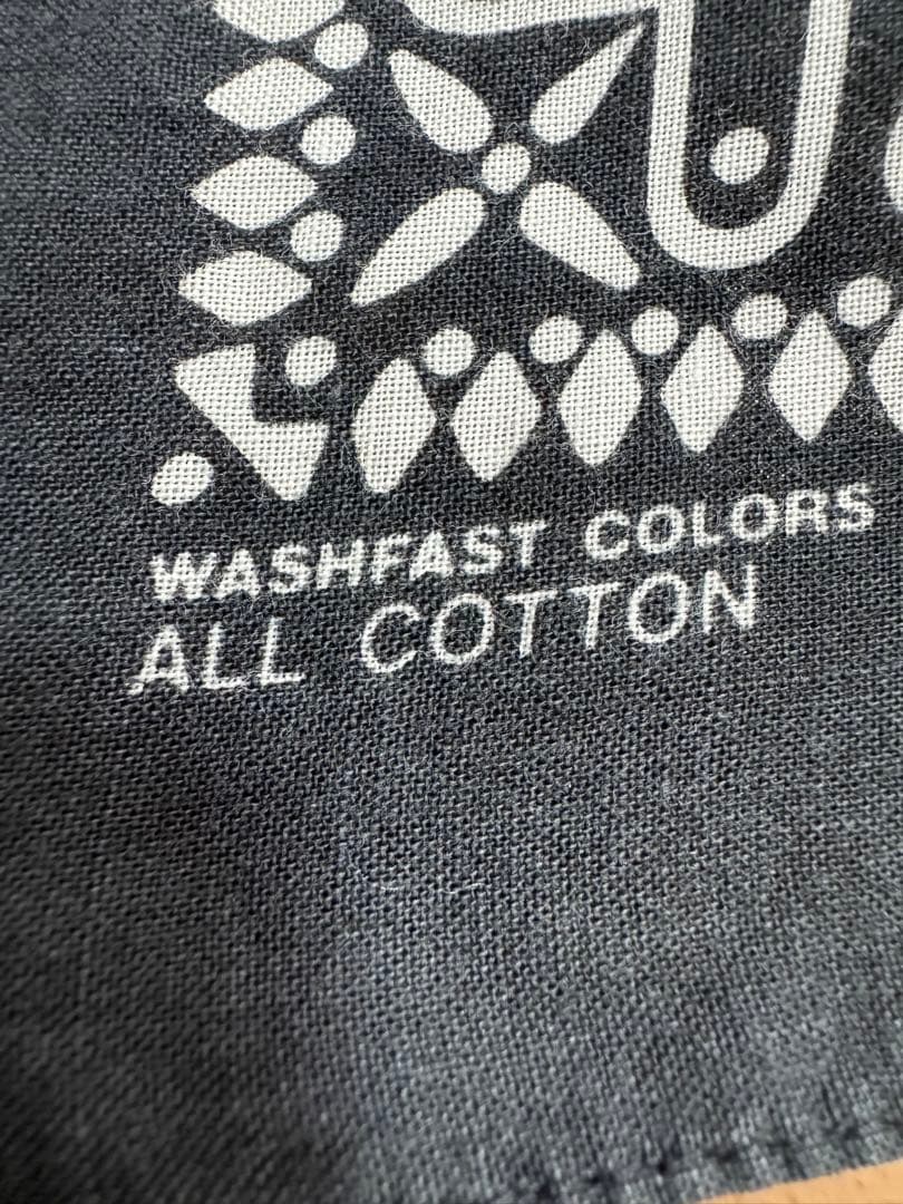 バンダナ　クロス柄　ブラック　キムタク