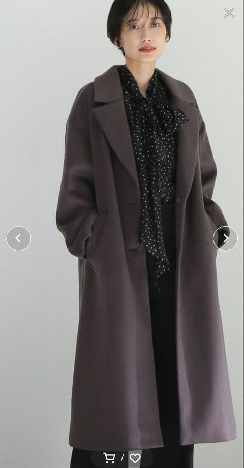 SUPER120s オーバーチェスターコート　ジャーナルスタンダードレサージュ