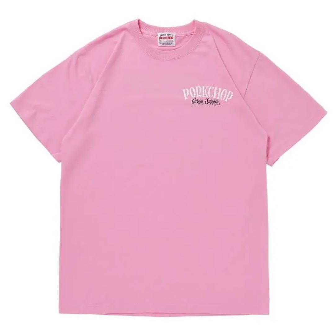 【完売品】 PORKCHOP/PORK BACK S/S TEE/ピンク