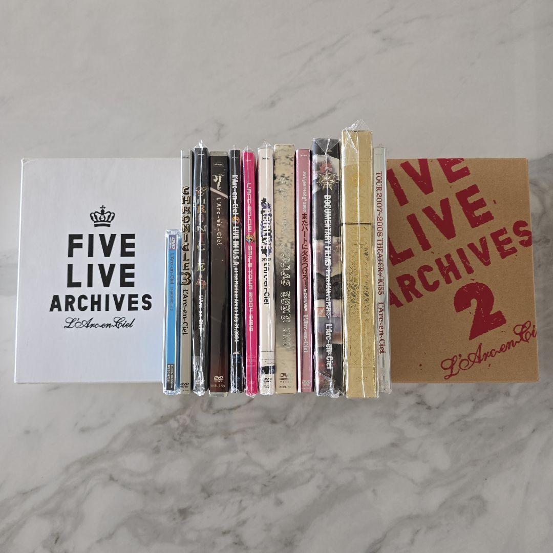 L'Arc～en～Ciel DVD 豪華FIVE LIVE Set