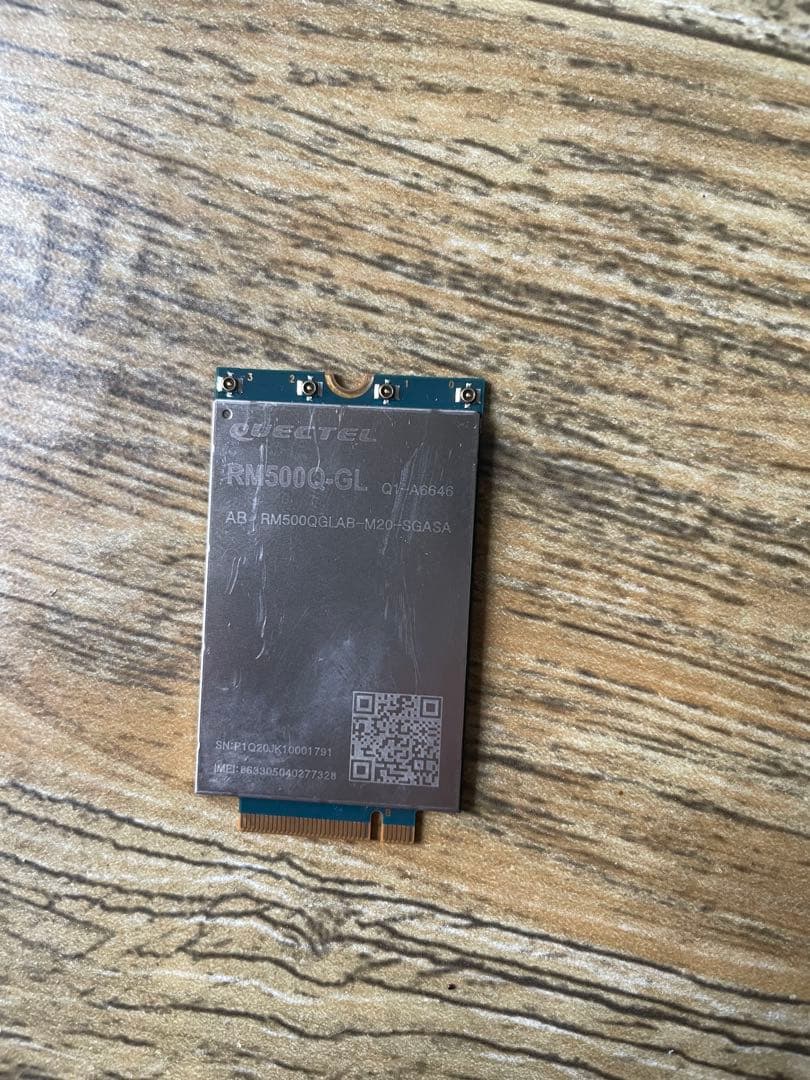 5G cpeカードQUECTEL RM500Q-GL M.2拡張カード
