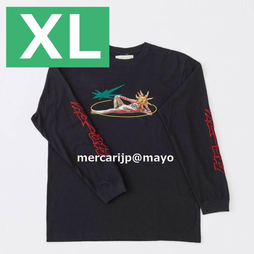 MONDEWORK×タローマン 刺繍ロンT 黒 XL