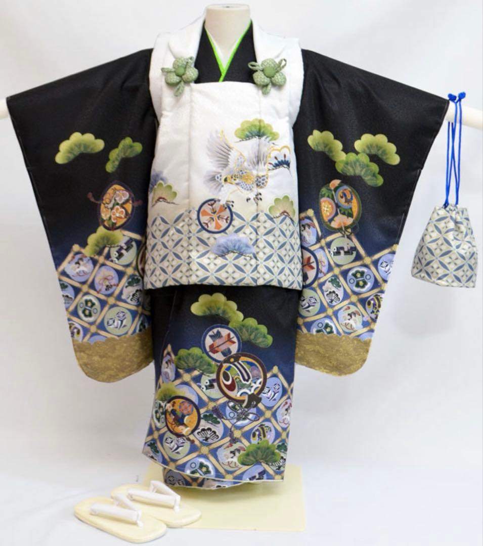 七五三 着物 3歳 男の子 被布セット