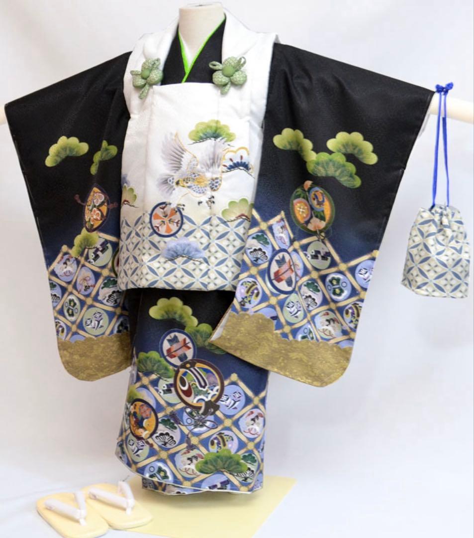 七五三 着物 3歳 男の子 被布セット