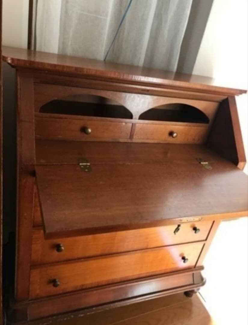 イタリア製 アンティークライティングビューロー デスク チェスト