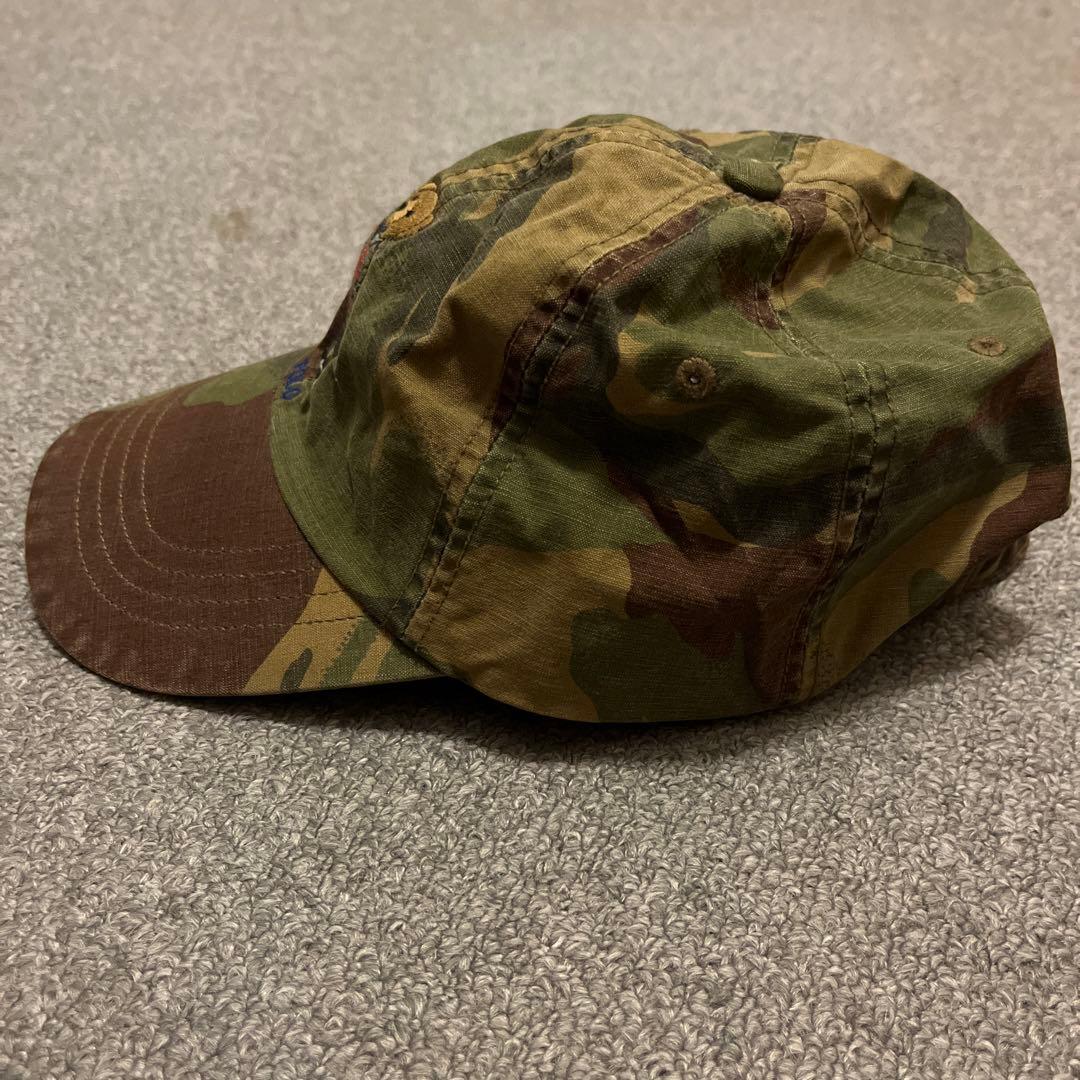 Polo Ralph Lauren Bear 迷彩キャップ テディベア刺繍