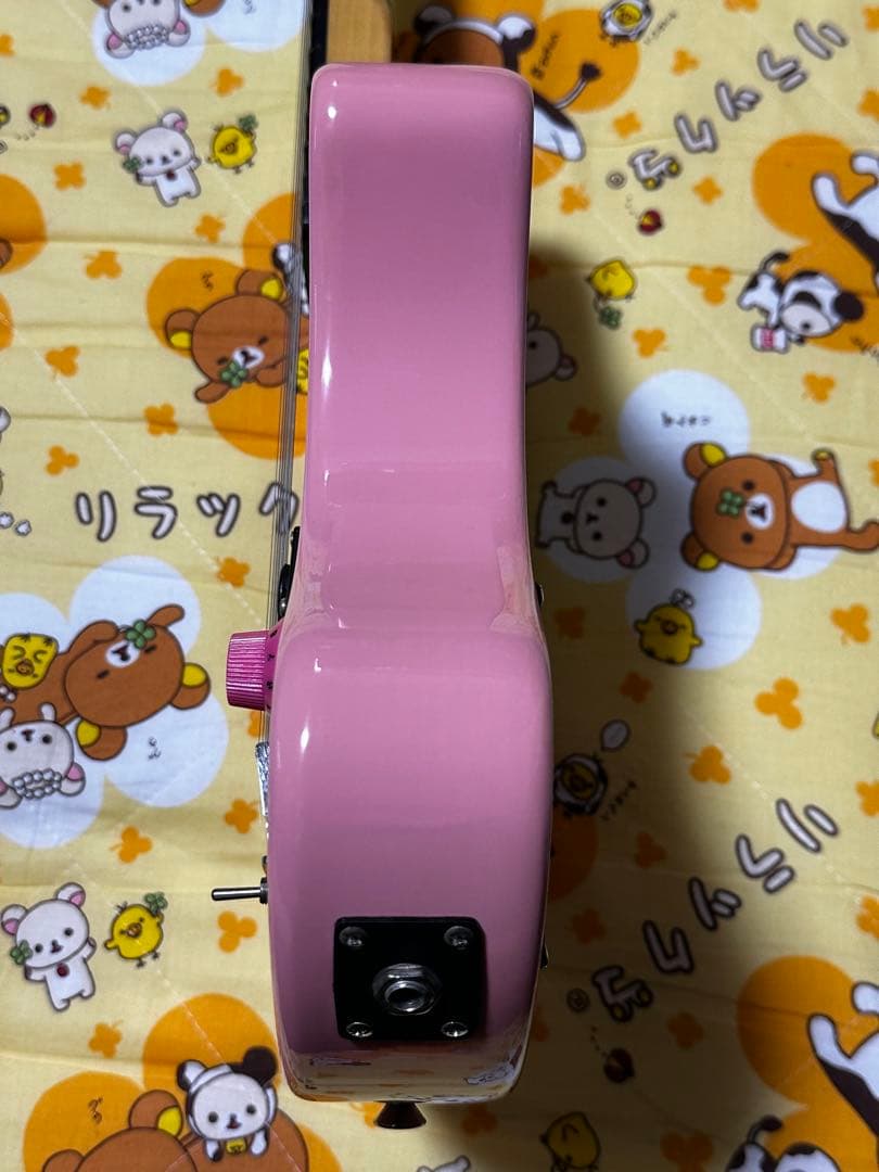 フェルナンデスZO-3 ピンク エレキギター スピーカー内蔵