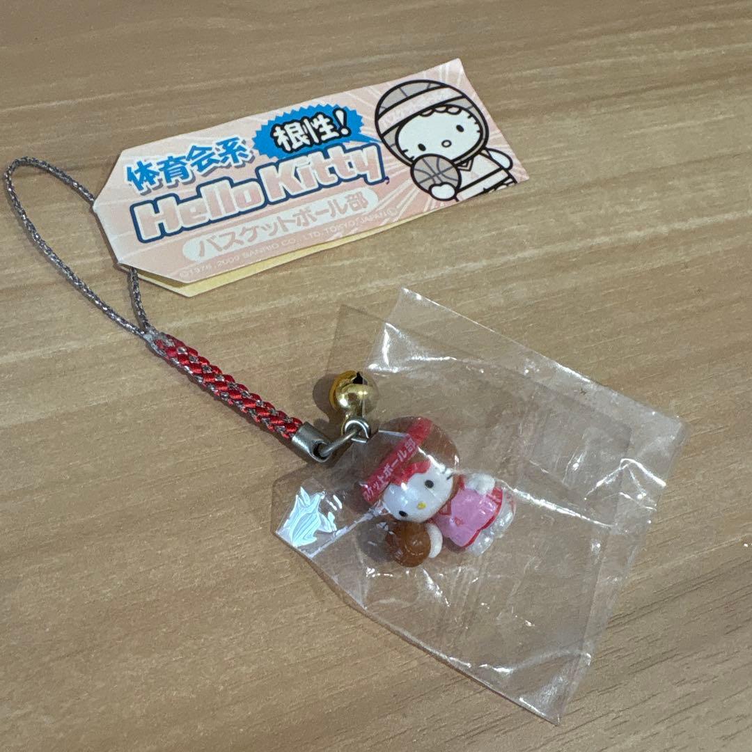 み*き様 ハローキティ ストラップ 体育会系　バスケットボール　根付