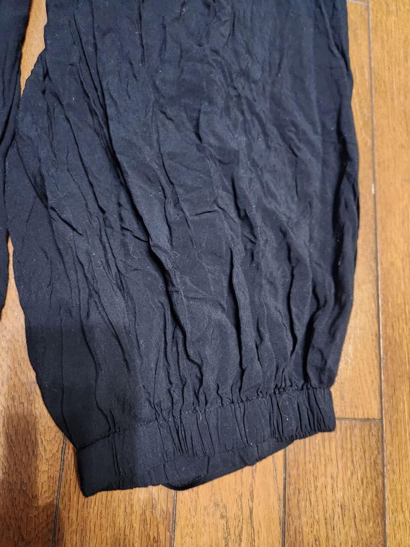 YOJI YAMAMOTO　変則 ワイドパンツ 黒 軽量素材　サイズ3