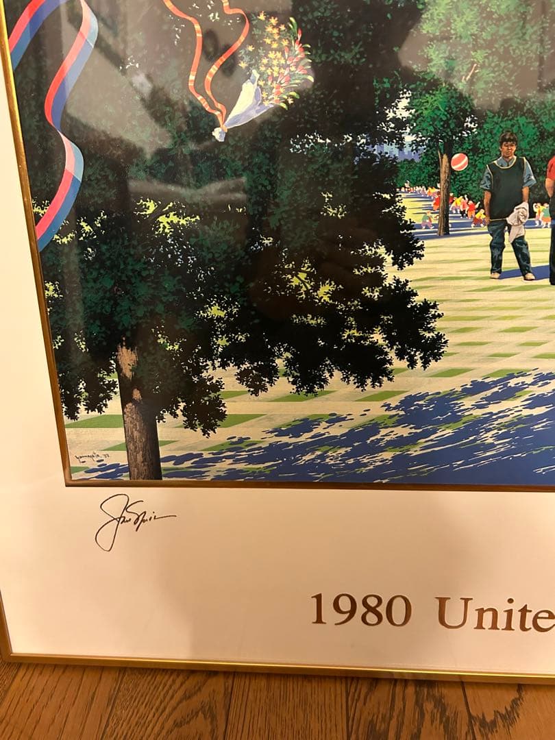 ヒロ　ヤマガタ　ゴルフポスター　額縁