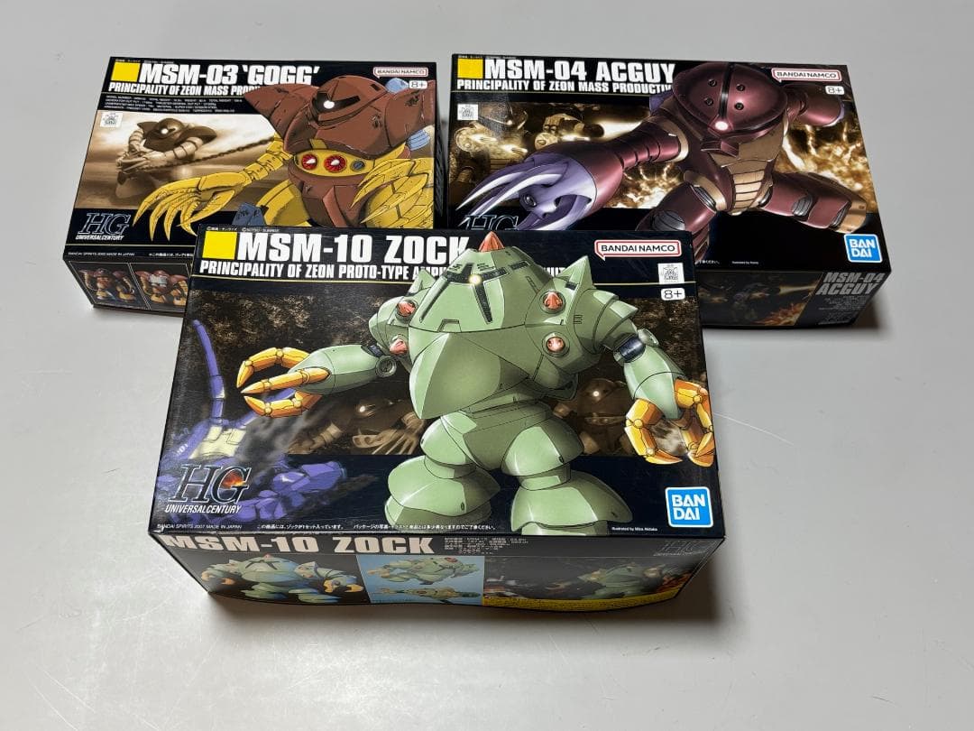 【ジオン軍水泳部３点セット】HG ゾック アッガイ ゴッグ