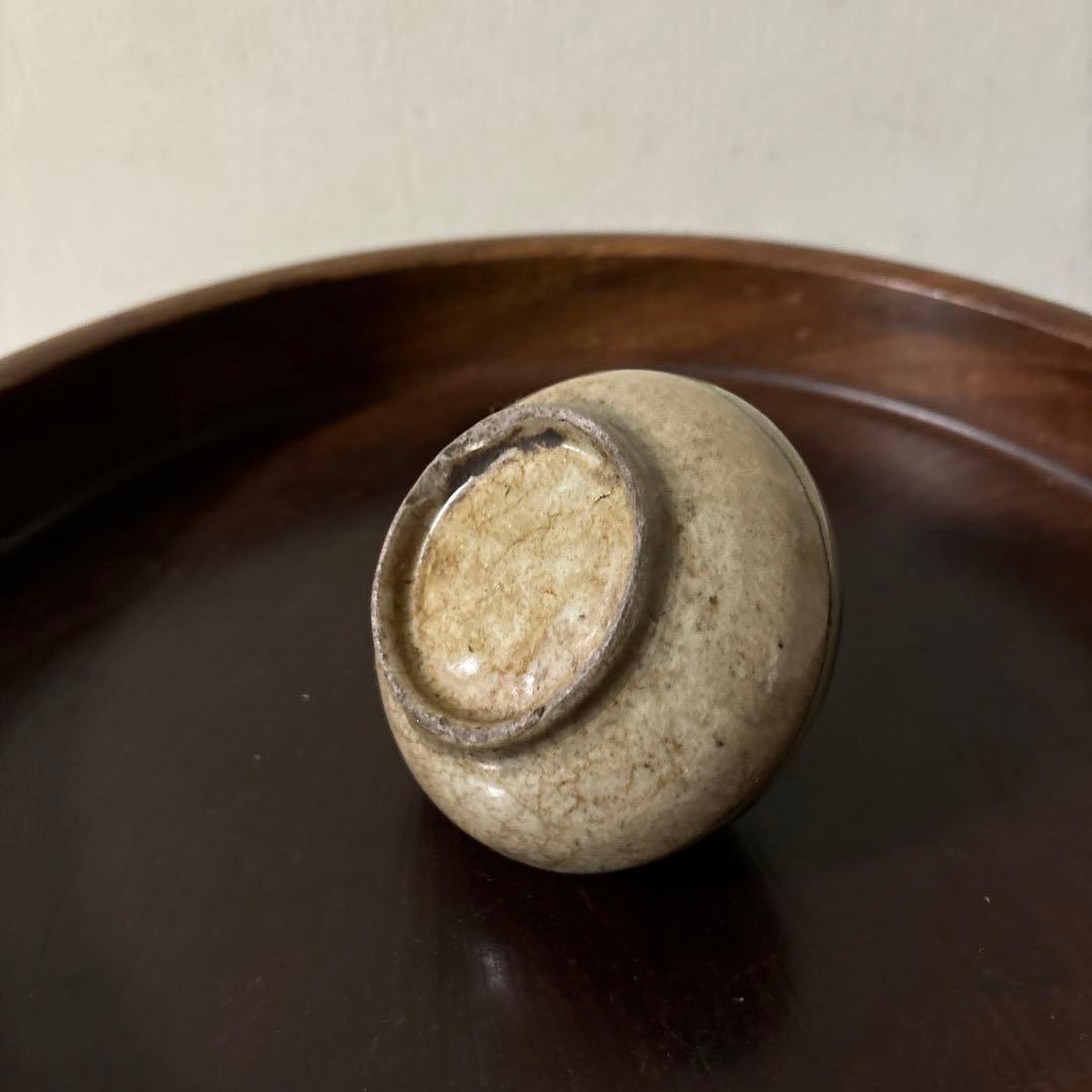 古瀬戸　丹波油壷　古伊万里　江戸時代 小壺 花器 民藝 検:白洲正子李朝