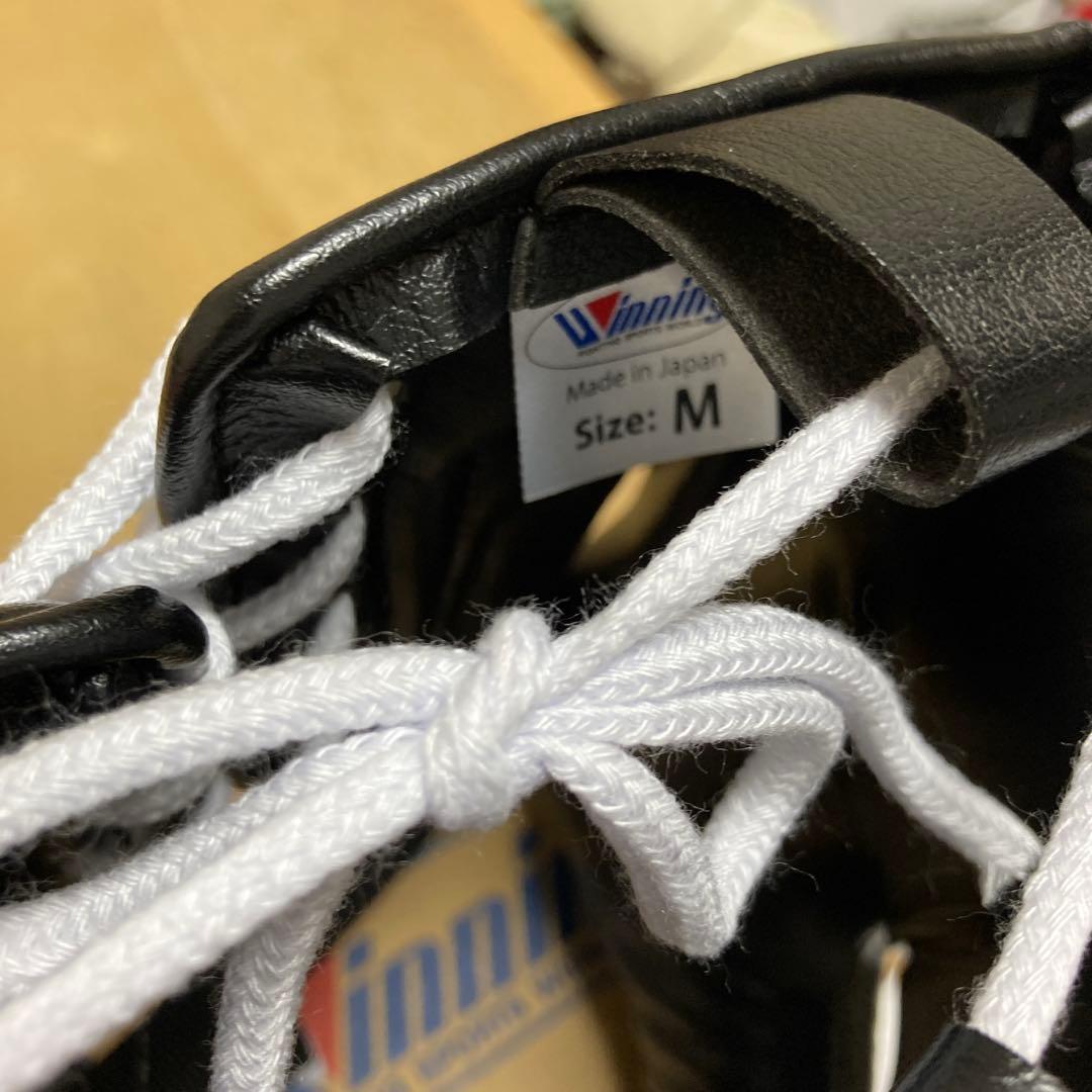 【新品未使用正規品タグ付き箱付き】ウィニングフルフェイスヘッドギアMブラック