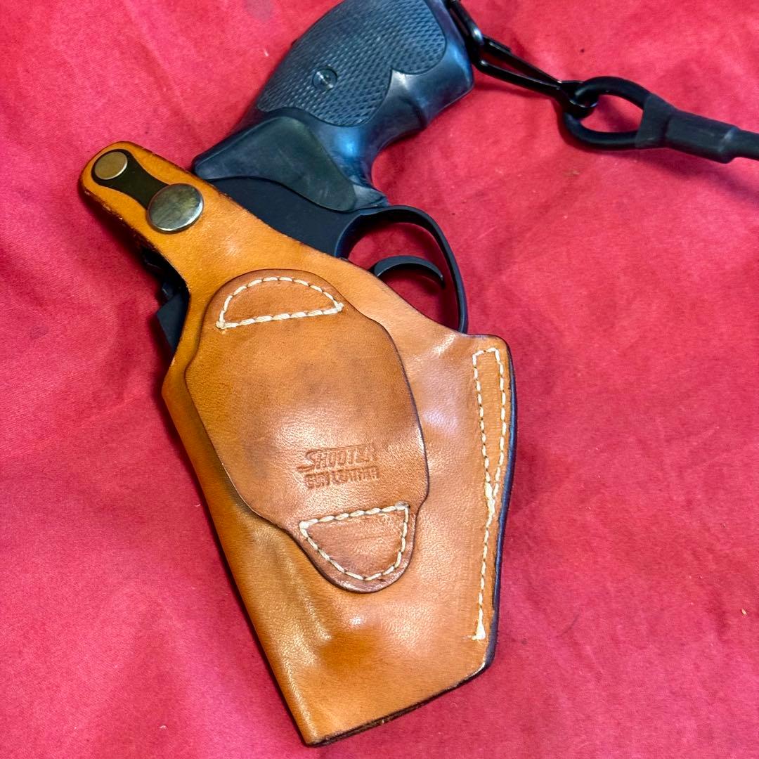 整備済 SHOOTER レザー ヒップ ホルスター 右利き用