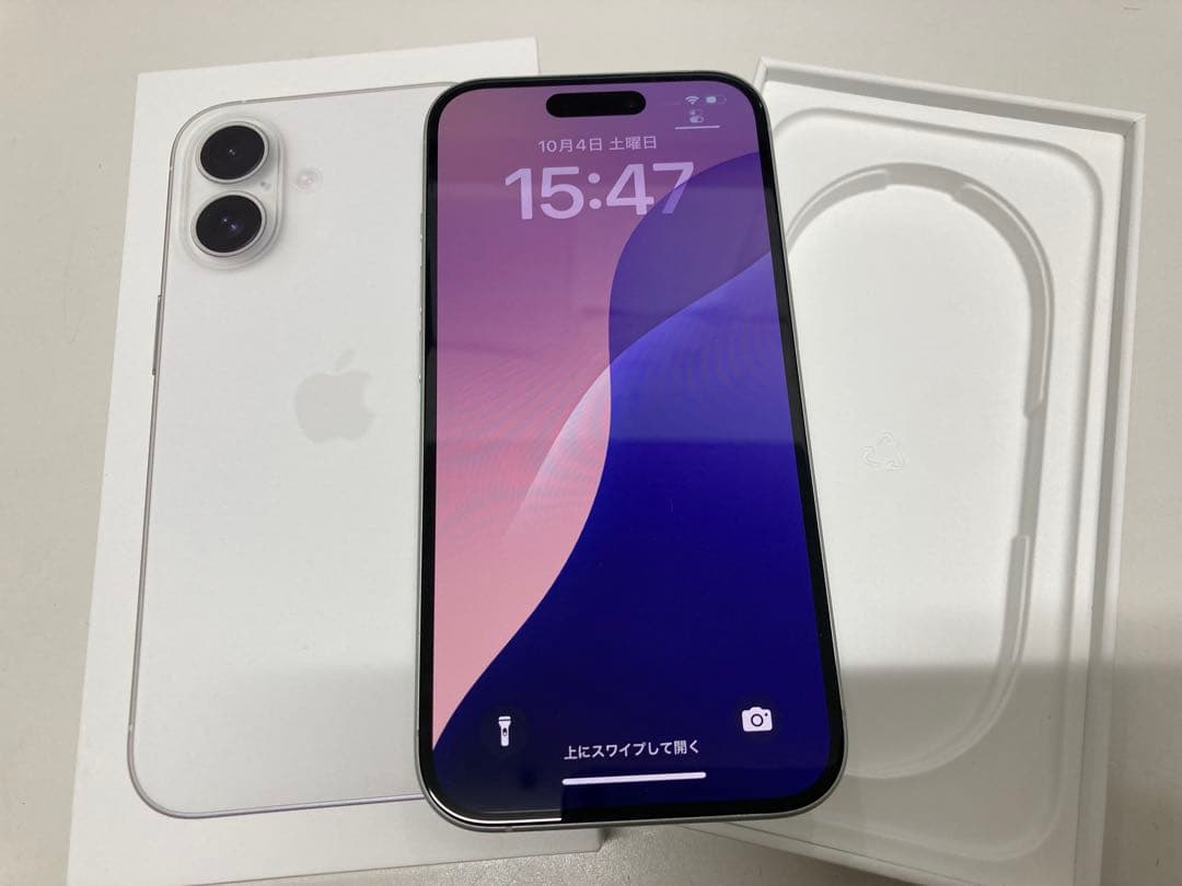 iPhone 16 128GB ホワイト　SIMフリー　K1824