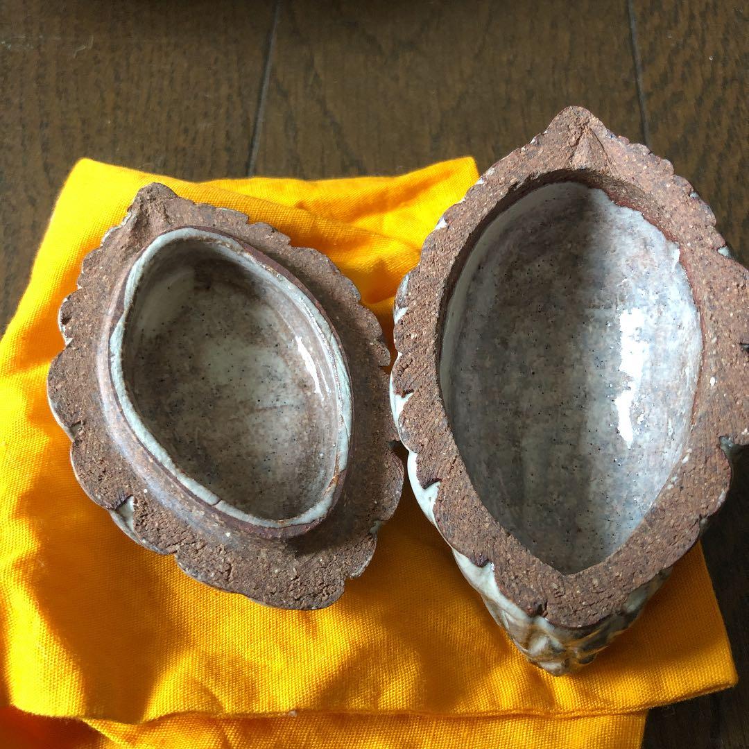 茶道具 萩松実香合　12代田原陶兵衛 萩